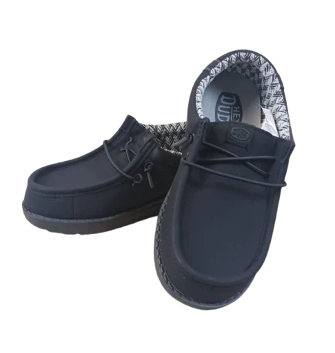 Hey Dude Boys' Wally Classic Shoes, Black 1 Hey Dude Boys' Wally Classic Shoes, Black