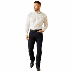 Ariat Men's Wrinkle Free Ross Classic Fit Shirt -Cheap Footwear Store 1000699 3 removebg preview
