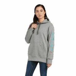 Ariat Women's Rebar Graphic Hoodie, Grey