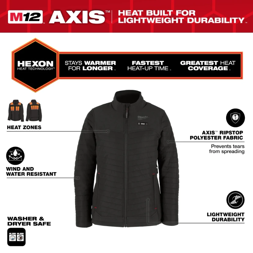 Milwaukee Women's M12 Heated Axis Jacket 2 Milwaukee Women's M12 Heated Axis Jacket - Image 2
