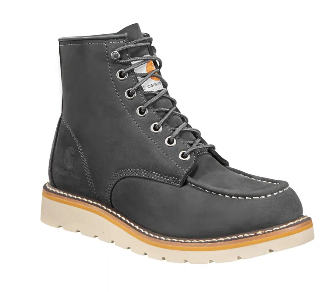 Carhartt Women's 6-Inch Moc Toe Wedge Boot, Dark Gray 2 Carhartt Women's 6-Inch Moc Toe Wedge Boot, Dark Gray - Image 2