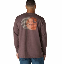 Carhartt Men's Relaxed Fit Heavyweight Long-Sleeve Pocket C Graphic T-Shirt