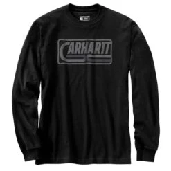 Carhartt Men's Loose Fit Heavyweight Long-Sleeve Logo Graphic T-Shirt