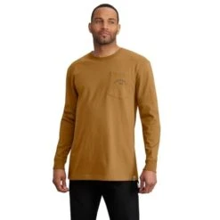 Carhartt Men's Loose Fit Heavyweight Long-Sleeve Pocket Longhorn Graphic Shirt -Cheap Footwear Store 1012527 2