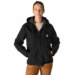 Carhartt Women's Loose Fit Sherpa Lined Washed Duck Jacket