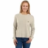 Carhartt Women's Tencel Fiber Series Loose Fit Long-Sleeve Crewneck Pocket T-Shirt