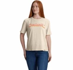 Carhartt Women's Tencel Fiber Series Loose Fit Short-Sleeve Script Graphic T-Shirt