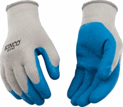 Kinco Polyester Knit Shell & Latex Palm Glove