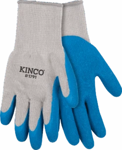 Kinco Polyester Knit Shell & Latex Palm Glove, Small