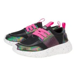 Hey Dude Girls' Sirocco Play Shoes, Black/Pink