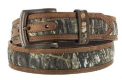 Nocona Men's Camo Mossy Oak Center Inlay Belt