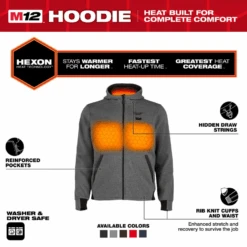 Milwaukee Men's M12 Heated Hoodie -Cheap Footwear Store 2006813 2