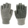 Grand Sierra Men's Ragg Wool Fingerless Glove, Gray