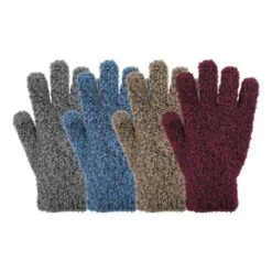 Grand Sierra Women's Microchenille Stretch Eyelash Gloves, Assorted