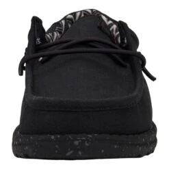 Hey Dude Youth Boys Wally Stretch Canvas Shoes, Black -Cheap Footwear Store 41144 060 5
