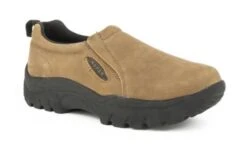 Roper Men's Timeless Basic Tan/BrownLeather Performance Slip On