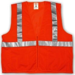 Tingley Mesh Hi Vis Orange Zipper Vest