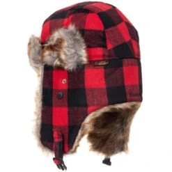 Huntworth Men's Sherpa Trapper Hat With Heat Boost, Red/Black Plaid 6 Huntworth Men's Sherpa Trapper Hat With Heat Boost, Red/Black Plaid -Cheap Footwear Store 5180 rd b