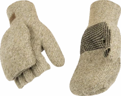 Kinco Alyeska® Lined Knit Shell Half-Finger With Convertible Mitt Hood