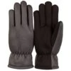 Huntworth Women's Softshell Fleece Gloves, Gray/Black