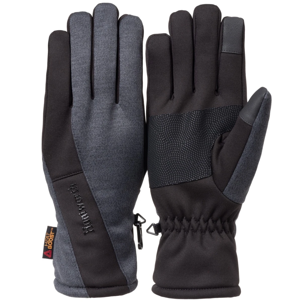 Huntworth Men's Performance Gloves With Heat Boost, Heather Gray/Black 1 Huntworth Men's Performance Gloves With Heat Boost, Heather Gray/Black