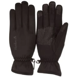 Huntworth Women's Soft Stretch Winter Gloves, Black