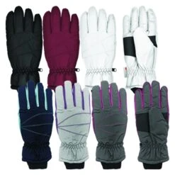 Grand Sierra Women's Thinsulate Taslon Ski Glove, Assorted