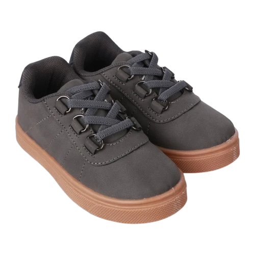 Oomphies Wyatt Boys Slip-On Shoe, Charcoal 1 Oomphies Wyatt Boys Slip-On Shoe, Charcoal