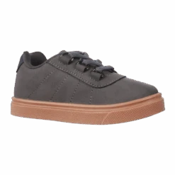 Oomphies Wyatt Youth Boys Lace-Up Shoe, Charcoal