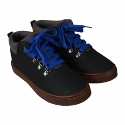 Oomphies Hudson Youth Boys Lace-Up Shoe, Black/Charcoal