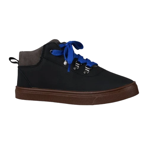 Oomphies Hudson Youth Boys Lace-Up Shoe, Black/Charcoal 2 Oomphies Hudson Youth Boys Lace-Up Shoe, Black/Charcoal - Image 2