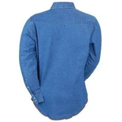 Wrangler Cowboy Cut Work Western Stonewash Denim Shirt