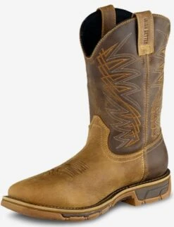 Irish Setter Marshall Men's 11 In. Waterproof Leather Safety Toe Pull-On Boot, Brown -Cheap Footwear Store 83912 2 1