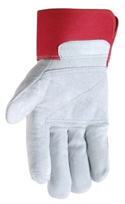 Wells Lamont Double Leather Palm W/ Safety Cuff Gloves Size Large