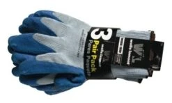 Wells Lamont Latex Palm Dip Glove, 3 Pack