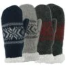 Grand Sierra Women's Ragg Wool Snowflake Mitten, Assorted