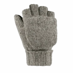 Grand Sierra Men's Rag Wool Pop Top Glove/Mitten, Natural