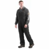 Berne Men's Heartland Insulated Washed Duck Bib Overall, Black