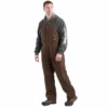Berne Men's Heartland Insulated Washed Duck Bib Overall, Bark