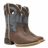 Durango Lil' Rebel Pro Big Kid's Blue Western Boot