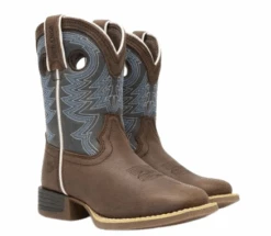 Durango Lil' Rebel Pro Big Kid's Blue Western Boot