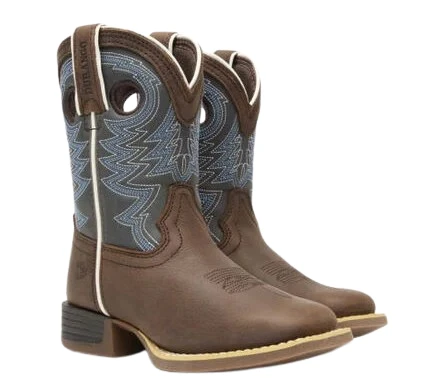 Durango Lil' Rebel Pro Big Kid's Blue Western Boot 1 Durango Lil' Rebel Pro Big Kid's Blue Western Boot