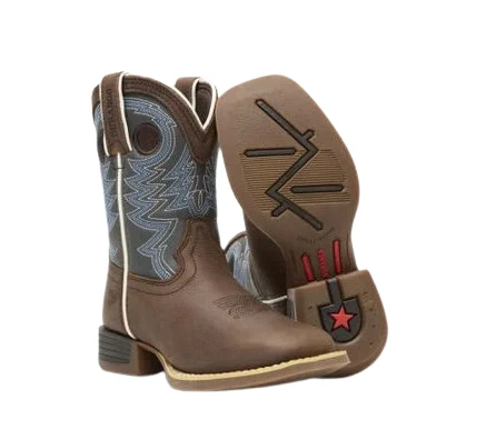 Durango Lil' Rebel Pro Big Kid's Blue Western Boot 3 Durango Lil' Rebel Pro Big Kid's Blue Western Boot - Image 3
