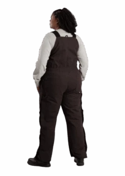Berne Women's Softstone Duck Insulated Bib Overall -Cheap Footwear Store brn bib3 removebg preview