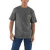 Carhartt Men's Loose Fit Heavyweight Short-Sleeve Pocket T-Shirt, Carbon Heather