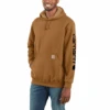 Carhartt Men's Loose Fit Midweight Logo Sleeve Graphic Hoodie