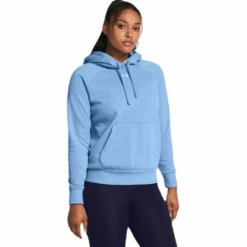 Under Armour Women's UA Rival Fleece Hoodie -Cheap Footwear Store carolina blue 1