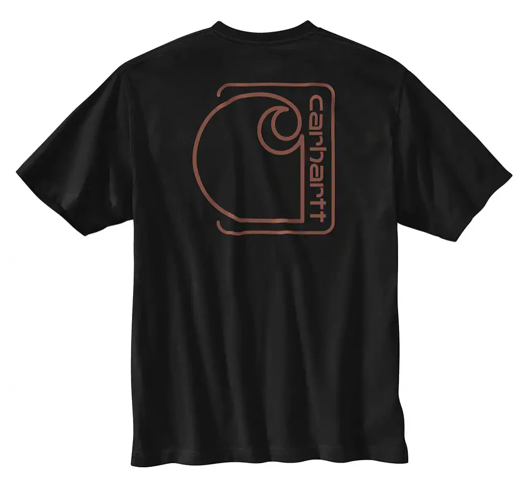 Carhartt Men's Relaxed Fit Lightweight Short-Sleeve Pocket C Graphic T-Shirt 2 Carhartt Men's Relaxed Fit Lightweight Short-Sleeve Pocket C Graphic T-Shirt - Image 2