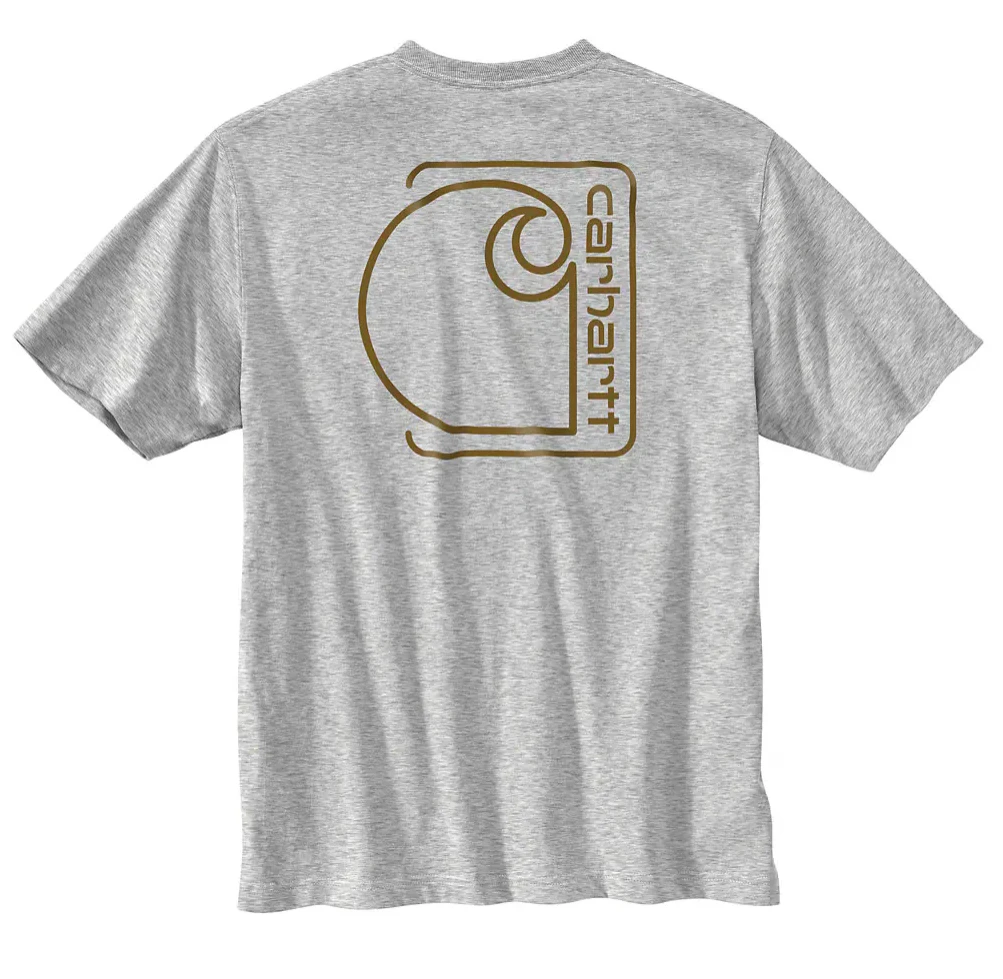 Carhartt Men's Relaxed Fit Lightweight Short-Sleeve Pocket C Graphic T-Shirt 1 Carhartt Men's Relaxed Fit Lightweight Short-Sleeve Pocket C Graphic T-Shirt