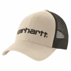 Carhartt Canvas Mesh-Back Logo Graphic Hat